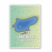 スロベニア湖 シール (正面)