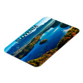 スロベニア語 – ブリード湖 マグネット (左側)