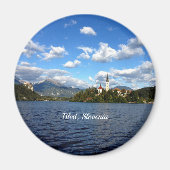 スロベニア風景のブレッド写真 マグネット (正面)