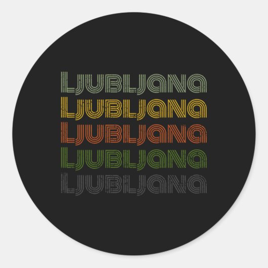 スロベニア70ズシティリュブリャナ ラウンドシール (正面)
