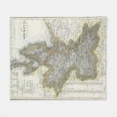 スロベニア、クロアチア フリースブランケット (正面(横))