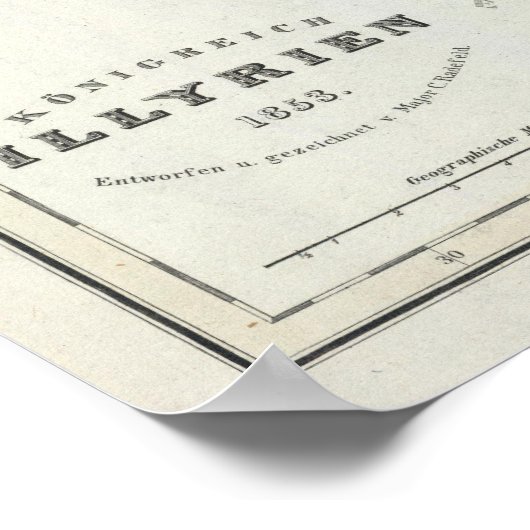 スロベニア、クロアチア ポスター (角)