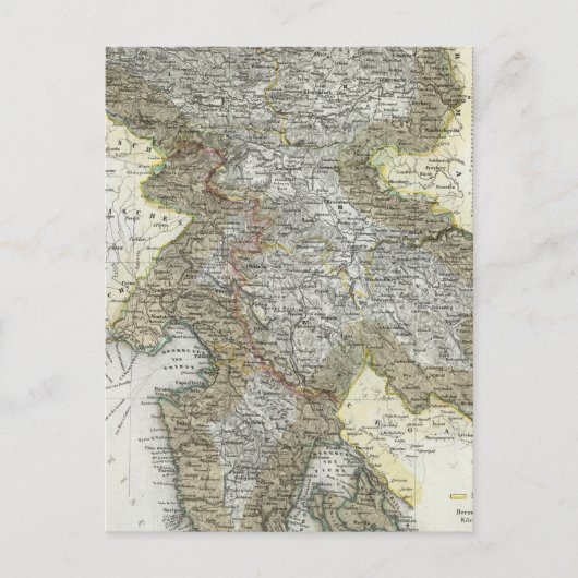 スロベニア、クロアチア ポストカード (正面)