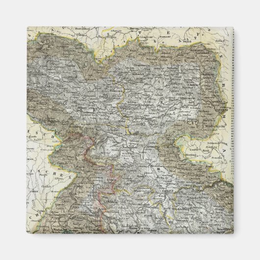 スロベニア、クロアチア マグネット (正面)