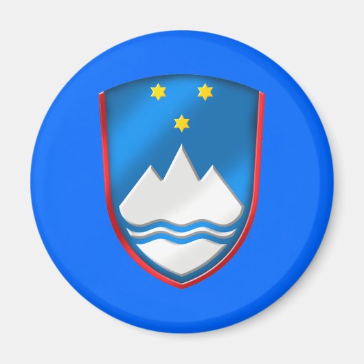 スロベニア・サッカー マグネット (正面)