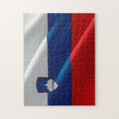 スロベニア – スロベニアななびく国旗 –  ジグソーパズル (縦)