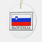 スロベニア セラミックオーナメント (左)