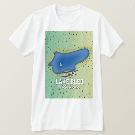 スロベニア ブレッド湖 Tシャツ (デザイン正面)
