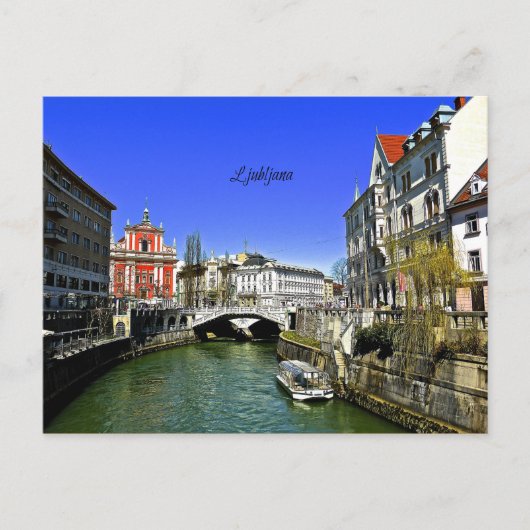 スロベニア，リュブリャナ ポストカード (正面)