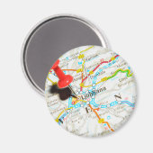 スロベニア,リュブリャナ マグネット (正面/裏面)