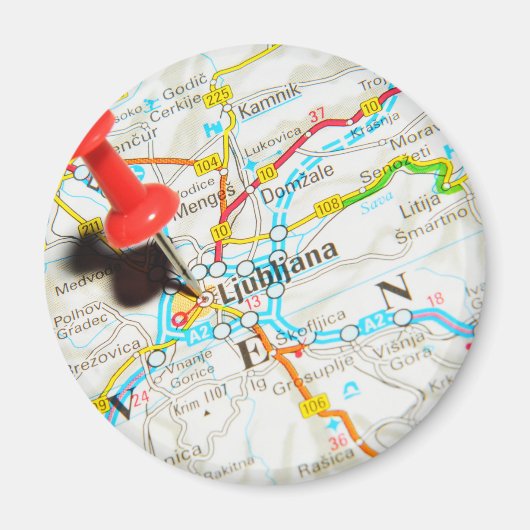 スロベニア,リュブリャナ マグネット (正面)