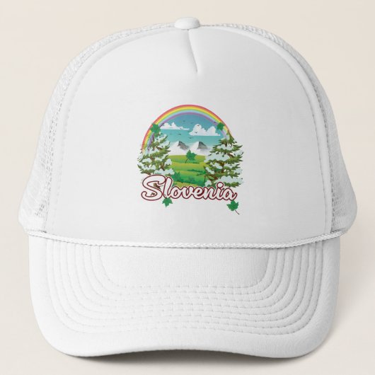 スロベニア 旅行 ロゴ キャップ (正面)