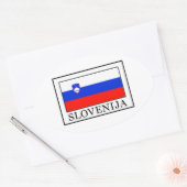 スロベニア 楕円形シール (封筒)