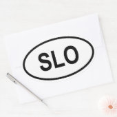スロベニア"SLO " 楕円形シール (封筒)