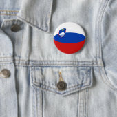 スロベニアFisheyeの旗ボタン 缶バッジ (インサイチュ)