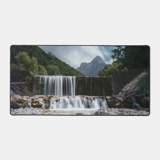 スロベ素晴らしニアのクラニカ渓谷の風景 デスクマット (正面)