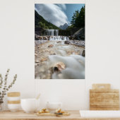 スロベ素晴らしニアのクラニカ渓谷の風景 ポスター (キッチン)