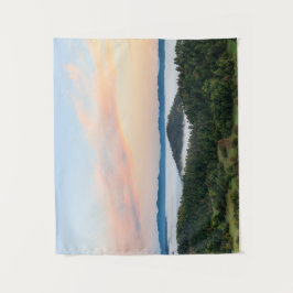 スロベ素晴らしニアのシレンタバーからの日の出 タペストリー