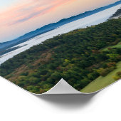 スロベ素晴らしニアのシレンタバーからの日の出 ポスター (角)