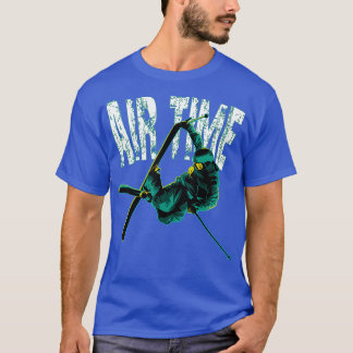 スロペスタイルエアクールタイムフリースタイルスキー Tシャツ