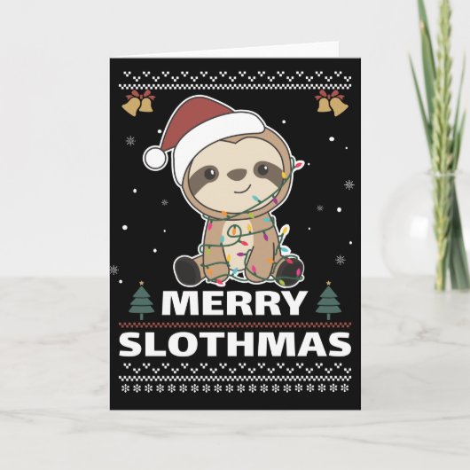 スロメリースマおもしろいススクリスマスプン カード (正面)