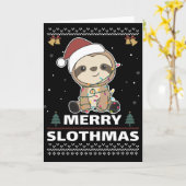 スロメリースマおもしろいススクリスマスプン カード (黄色い花)