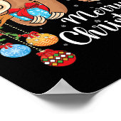 スロメリースマキュートクリスマススロッスサンタハットクリスマス ポスター (角)