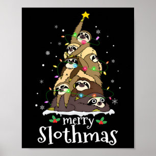 スロメリースマキュートクリスマススロッスサンタハットクリスマス ポスター