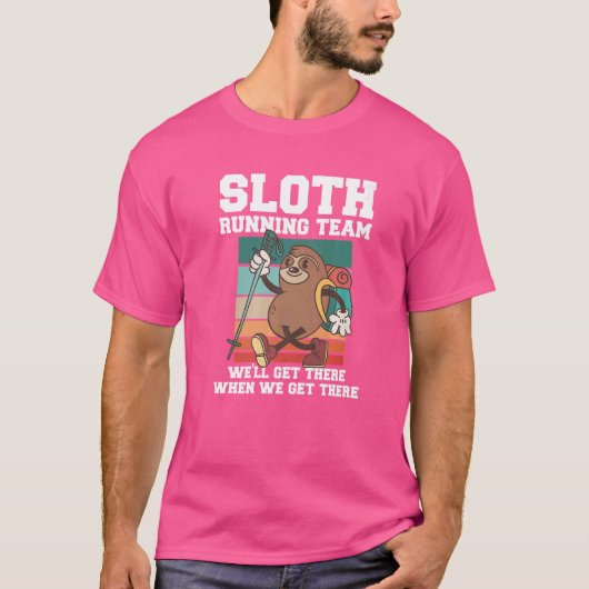 スロランニングスのチームが到着したら Tシャツ (正面)