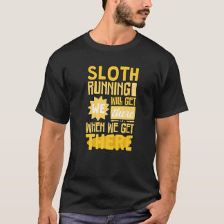 スロランニングスのチームが着いたら着く Tシャツ