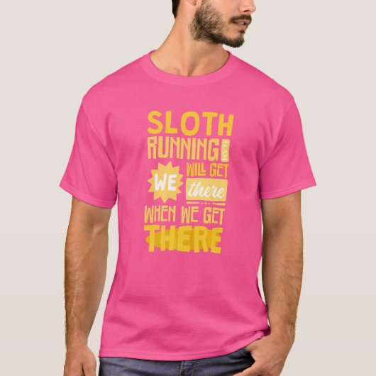 スロランニングスのチームが着いたら着く Tシャツ (正面)