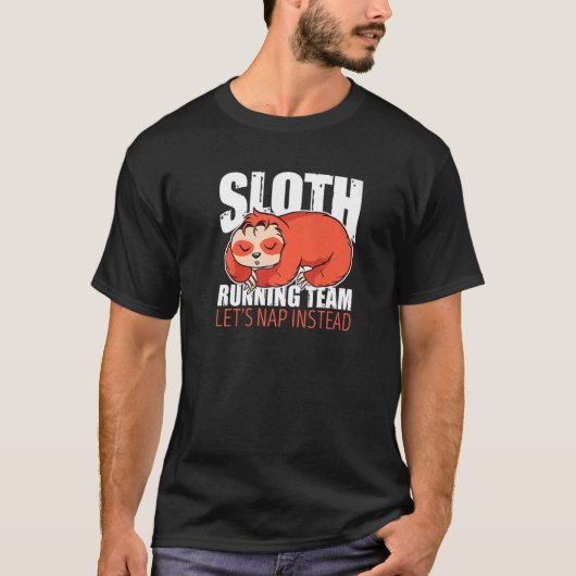 スロランニングスのチーム代わりに昼寝しよう Tシャツ (正面)