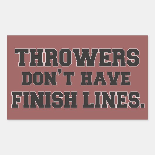 スロワーに仕上げ線のシールがない 長方形シール (正面)