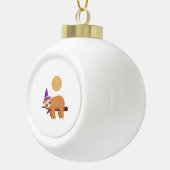 スロワーハロウィーン、ハロウィンスロース セラミックボールオーナメント (右)