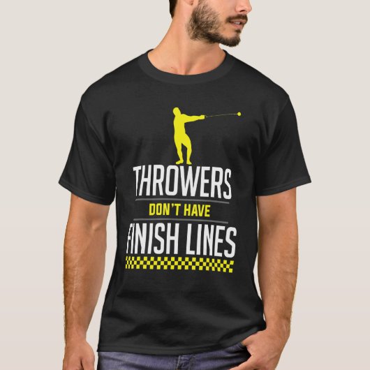 スロワー仕上げラインハンマー投げスローアスレッティ Tシャツ (正面)