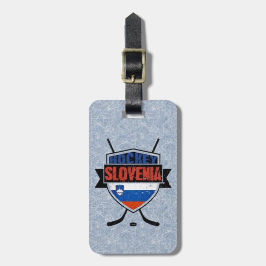 スロヴェニアアイスホッケーラゲッジタグテンプレート ラゲッジタグ (正面縦)