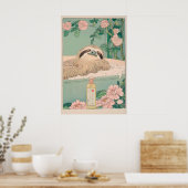 スローインザバスルーム 浮世絵 ジャパンディバスルーム ポスター (キッチン)