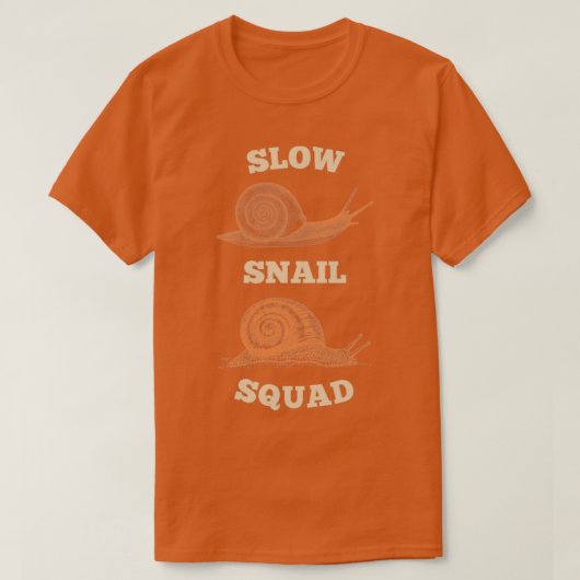 スローカタツムリ分隊カタツムリ Tシャツ (デザイン正面)