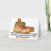 スローガンおもしろいハロウィーン カード (裏面)