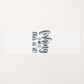 スローガンおもしろい付き魚釣りシャツ ヨガマット (正面(横))