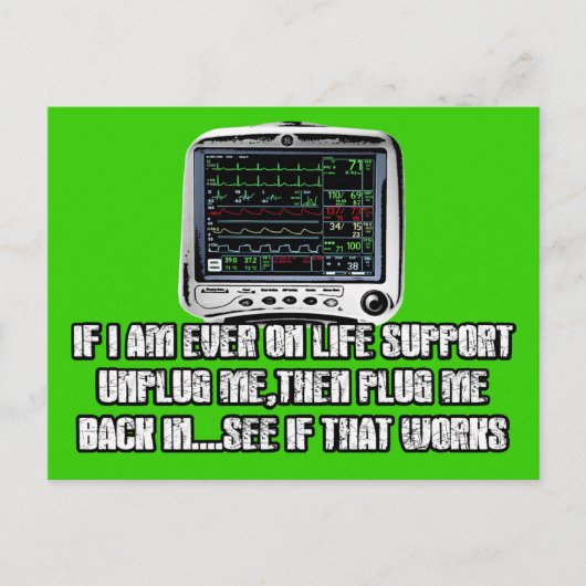 スローガンおもしろい ポストカード (正面)