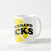 スローガンことわざ付きテニスおもしろいマグ贈り物 コーヒーマグカップ (正面右)