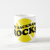 スローガンことわざ付きテニスおもしろいマグ贈り物 コーヒーマグカップ (中央)