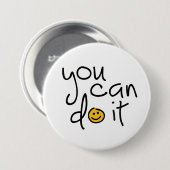 スローガンそれを行うことができる、jeドートhetのjeクントhet。 缶バッジ (正面&裏面)