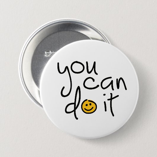 スローガンそれを行うことができる、jeドートhetのjeクントhet。 缶バッジ (正面&裏面)