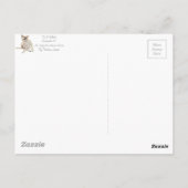 スローガンでかゆい犬の引っおもしろい掻き ポストカード (裏面)