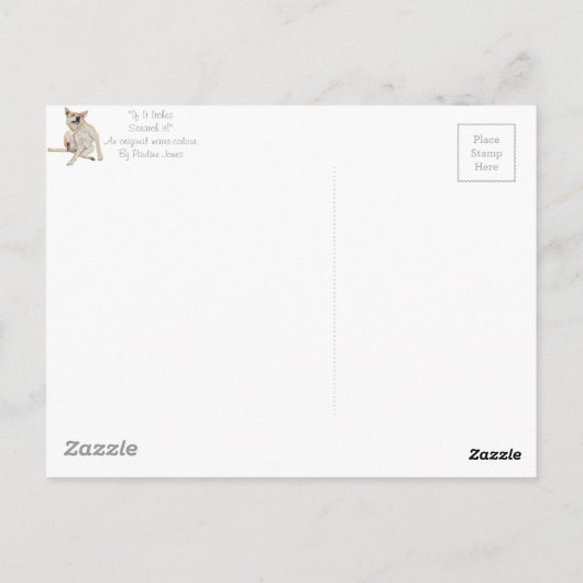 スローガンでかゆい犬の引っおもしろい掻き ポストカード (裏面)