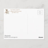 スローガンで絵画かゆい犬がおもしろい引く ポストカード (裏面)