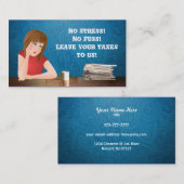 スローガンと名刺に課税します 名刺 (正面/裏面)