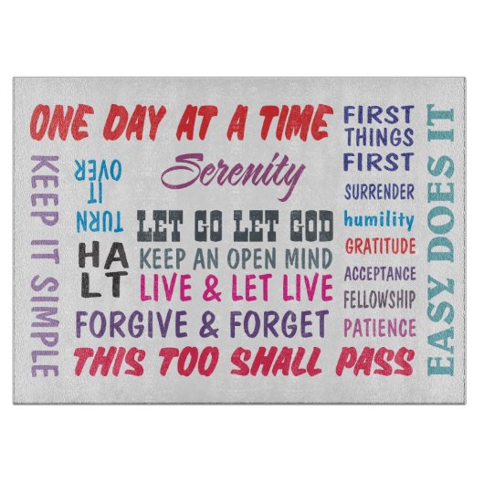 スローガンのまな板 カッティングボード (正面)